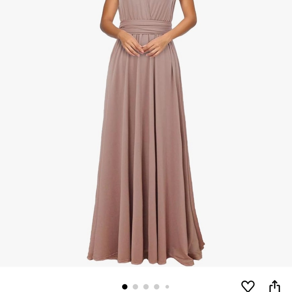 Elegant Mauve Evening Gown